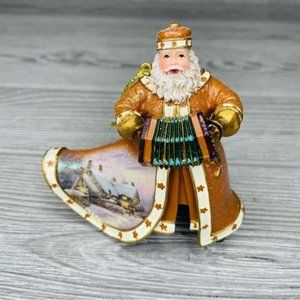 Thomas Kinkade “The Joy of Christmas” Old World Santas, Ornament Tree decoration